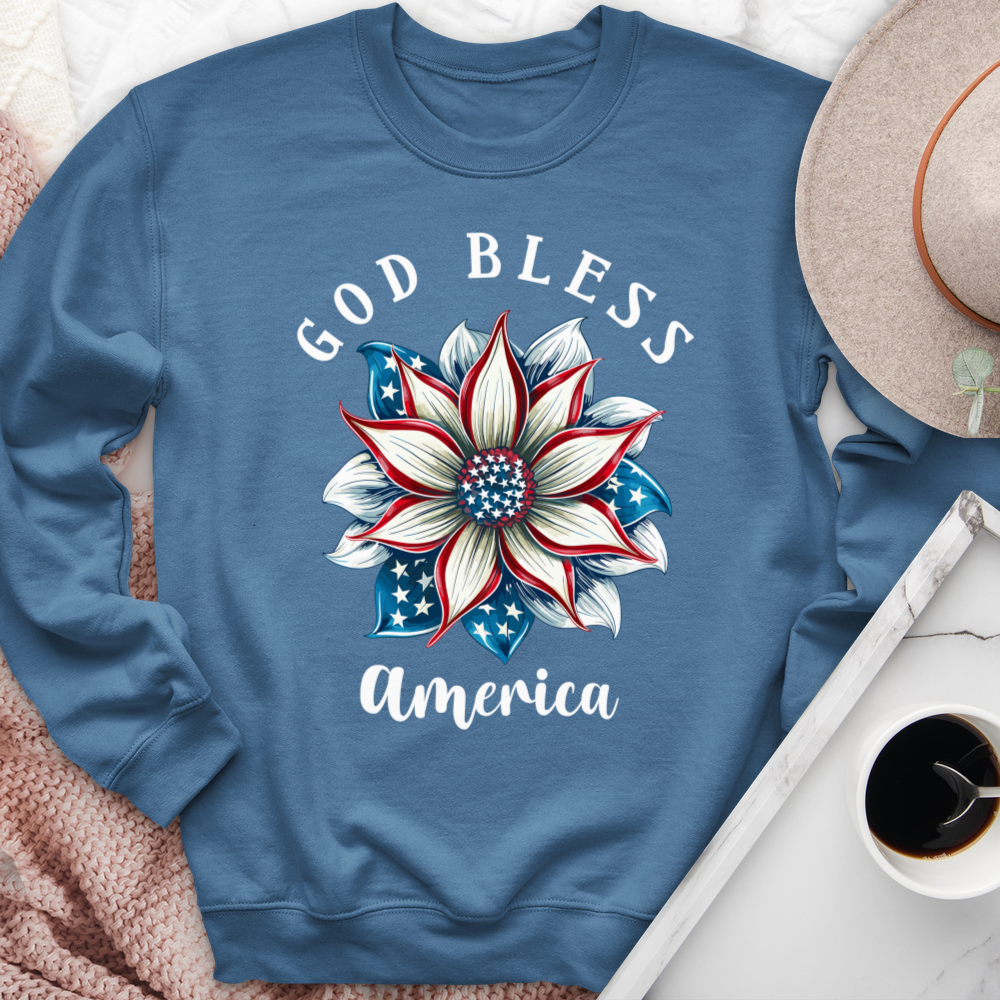 Patriotic Unity Bloom Crewneck