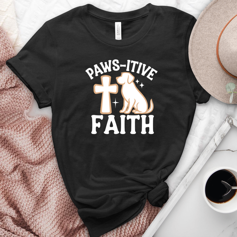 Pawsitive Faith Heathered Tee