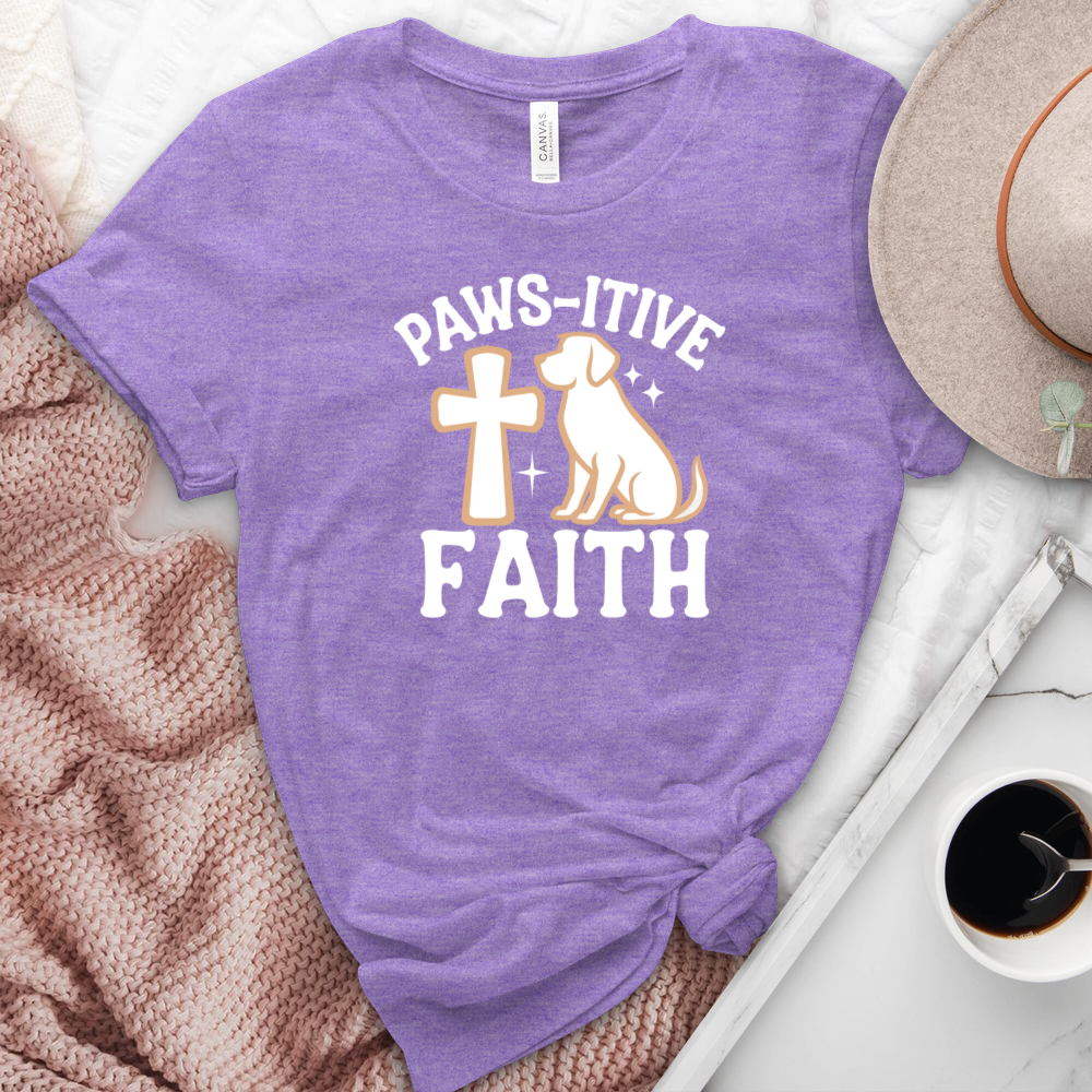 Pawsitive Faith Heathered Tee