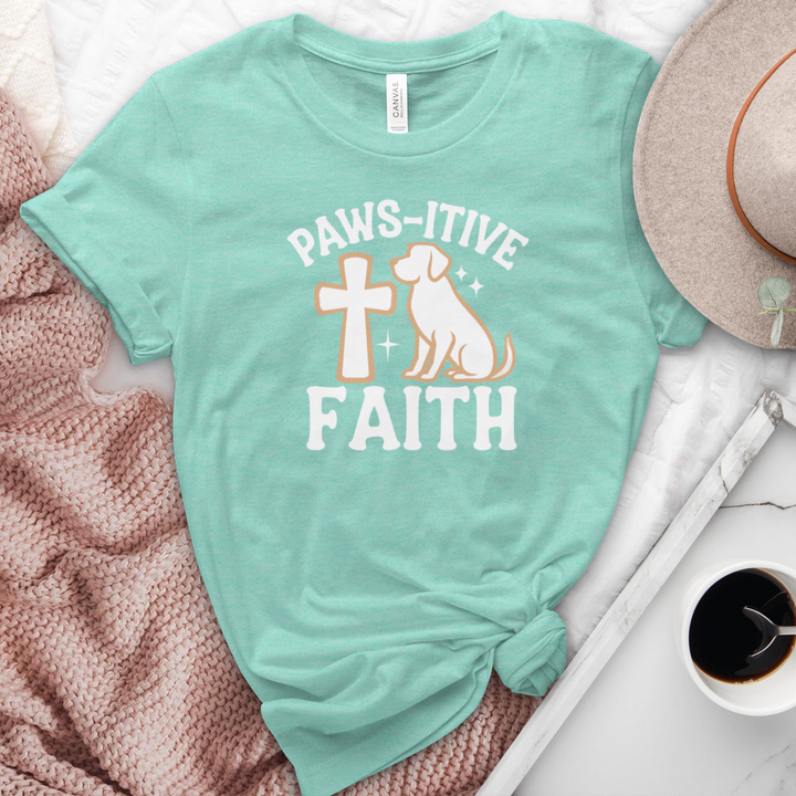 Pawsitive Faith Heathered Tee