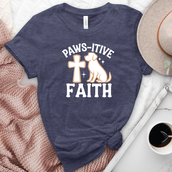 Pawsitive Faith Heathered Tee