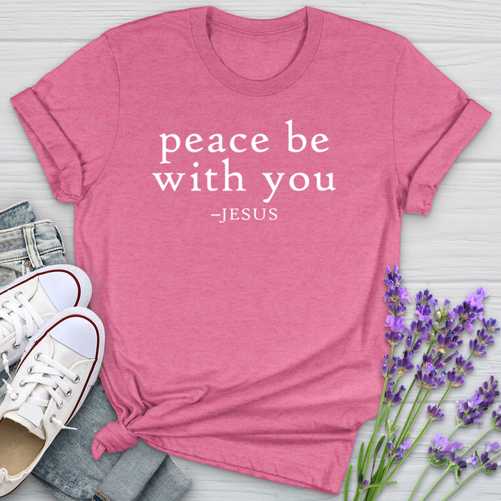 Peace Be With You Jesus Softstyle Tee