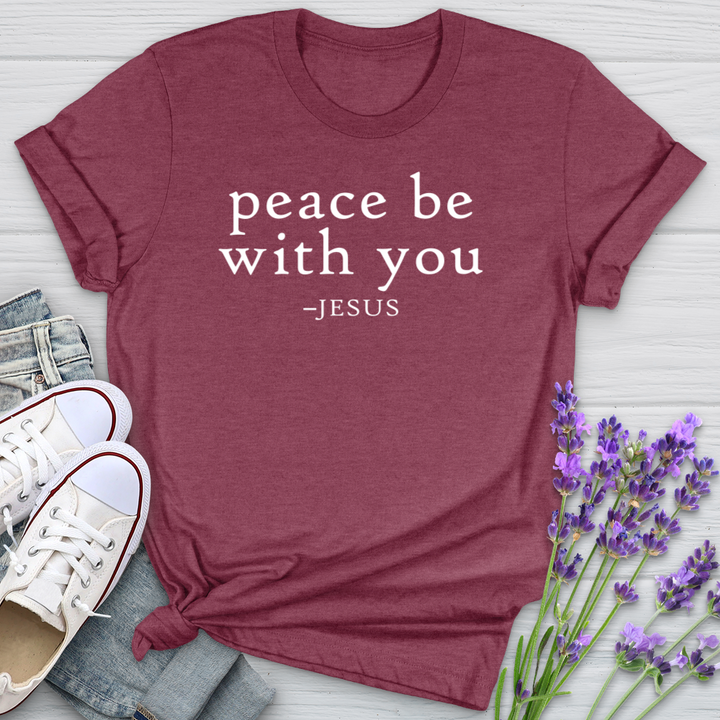 Peace Be With You Jesus Softstyle Tee
