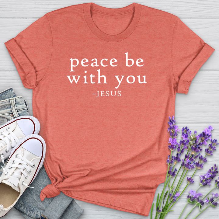 Peace Be With You Jesus Softstyle Tee