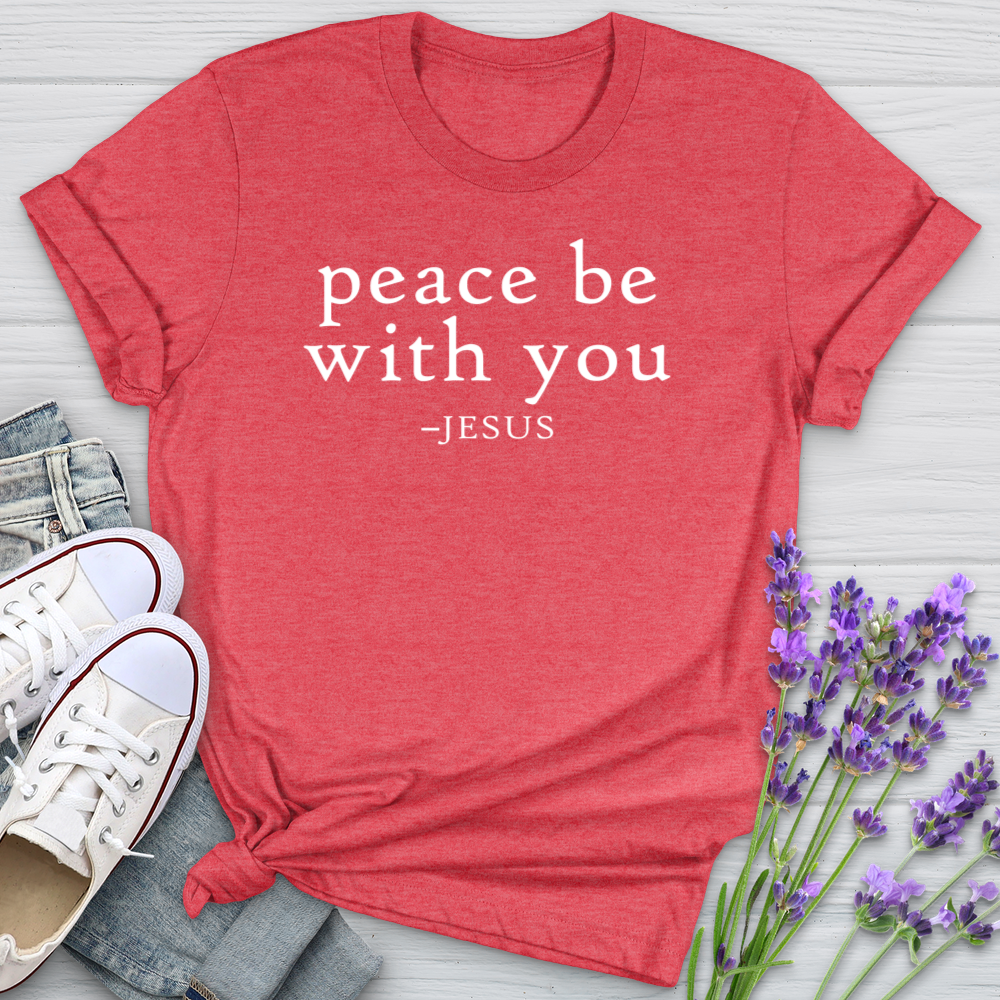 Peace Be With You Jesus Softstyle Tee
