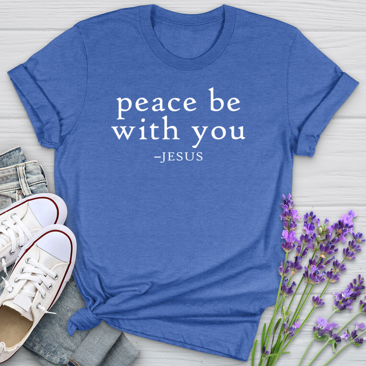 Peace Be With You Jesus Softstyle Tee
