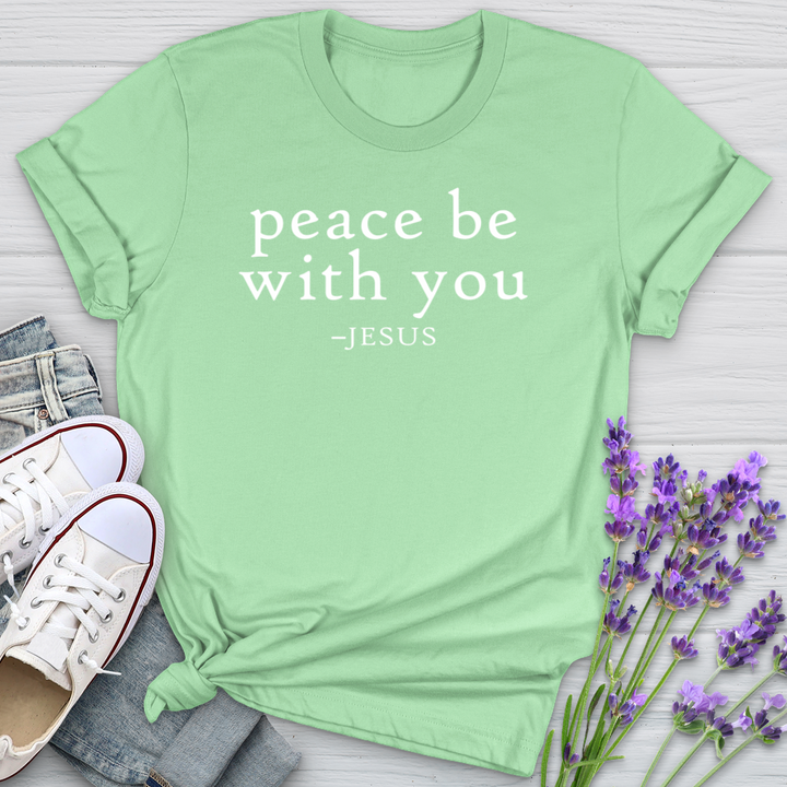 Peace Be With You Jesus Softstyle Tee