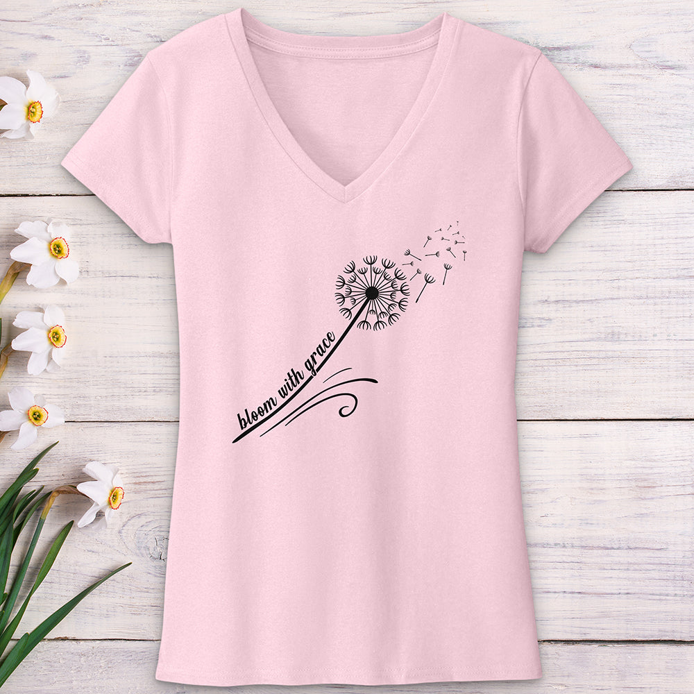 Bloom with Grace V-Neck Tee