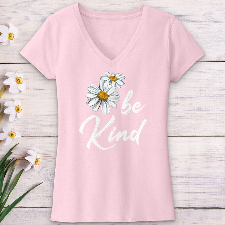 Be Kind Daisy V-Neck Tee