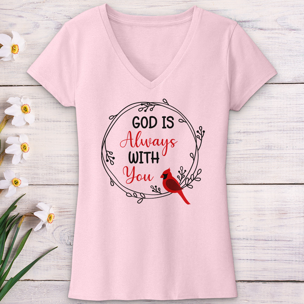 God Always With You V-Neck Tee