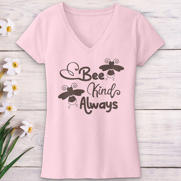 Be Kind Always Bees V-Neck Tee