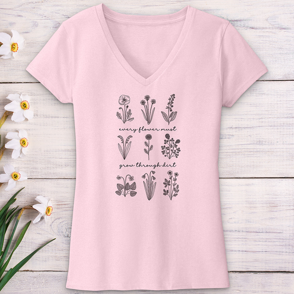 Every Flower V-Neck Tee