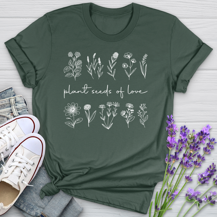 Plant Seeds Of Love Heathered Tee Softstyle Tee