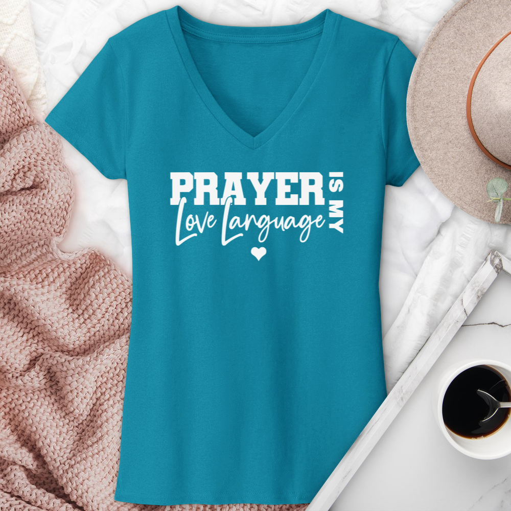 Prayer Is My Love Language V-Neck Tee