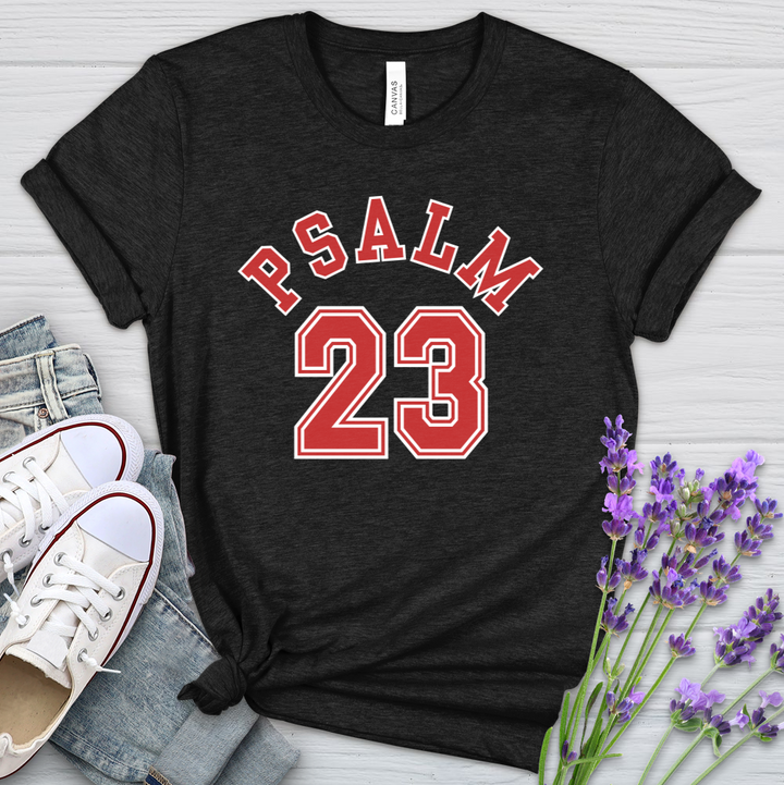 Psalm 23 MJ Inspired Basketball Heathered Tee