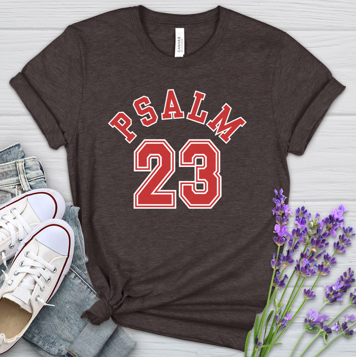 Psalm 23 MJ Inspired Basketball Heathered Tee