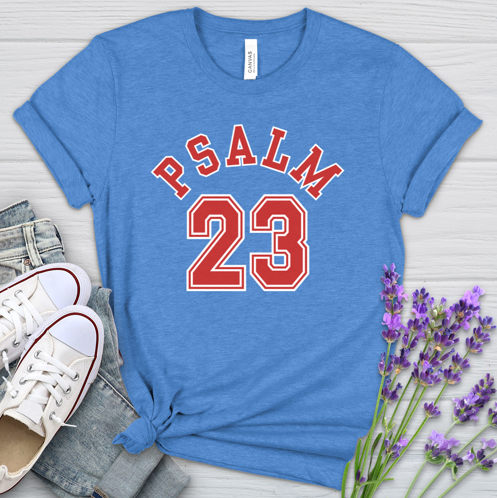 Psalm 23 MJ Inspired Basketball Heathered Tee