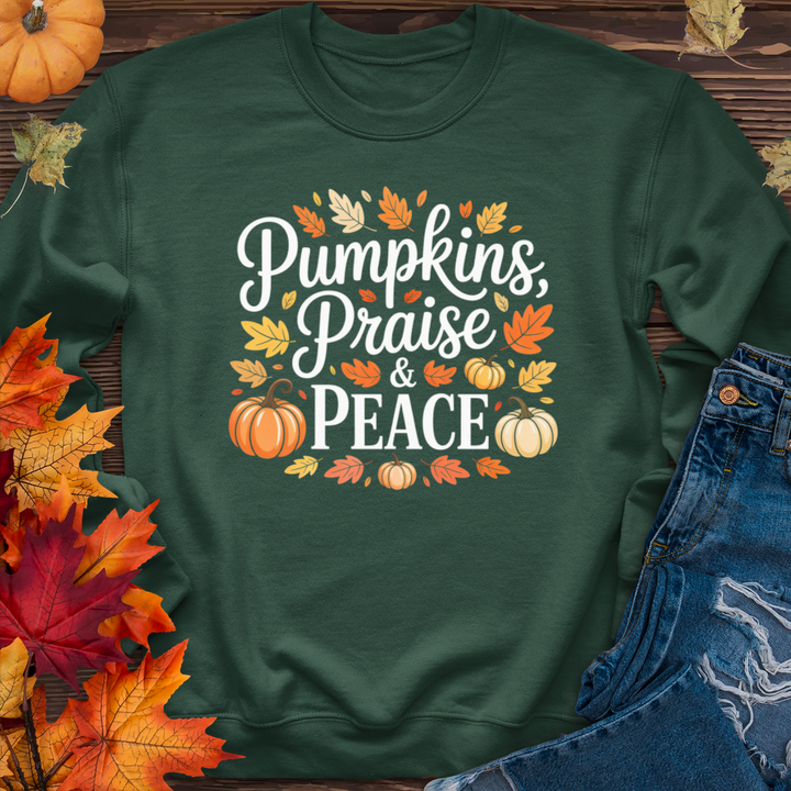 Pumpkins Praise & Peace Crewneck