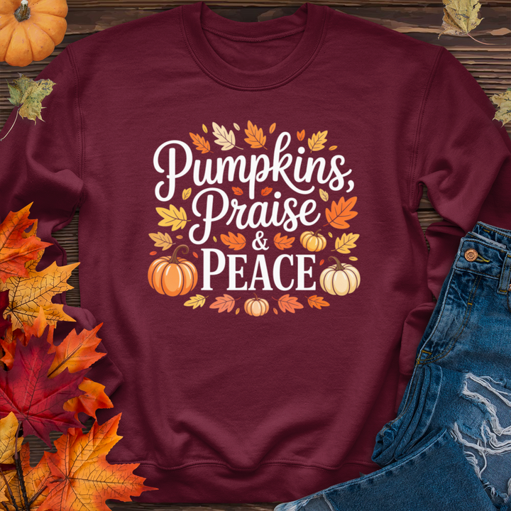 Pumpkins Praise & Peace Crewneck