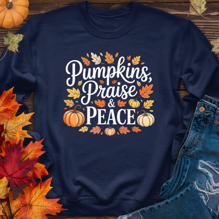 Pumpkins Praise & Peace Crewneck