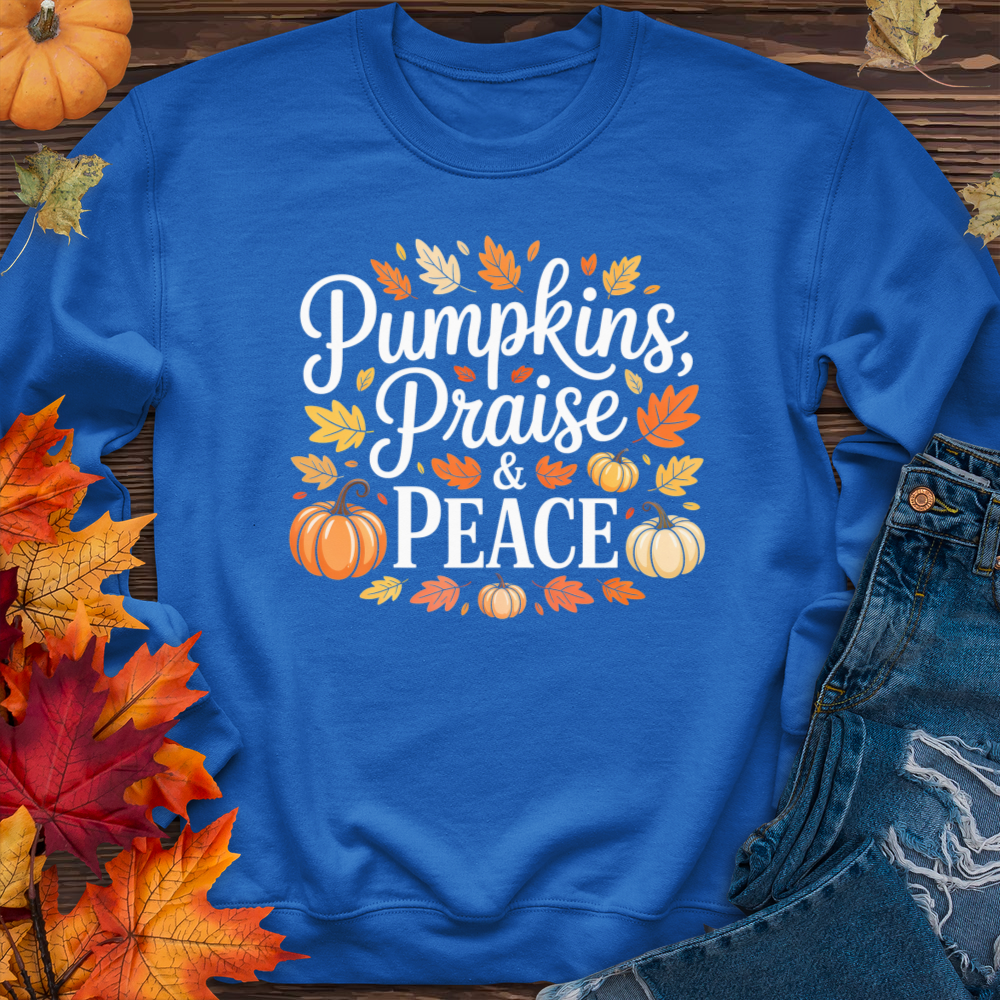 Pumpkins Praise & Peace Crewneck