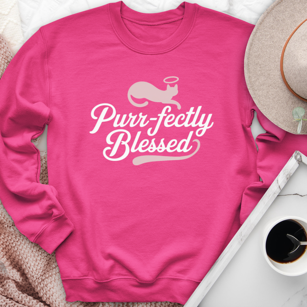 Purrfectly Blessed Cat Crewneck