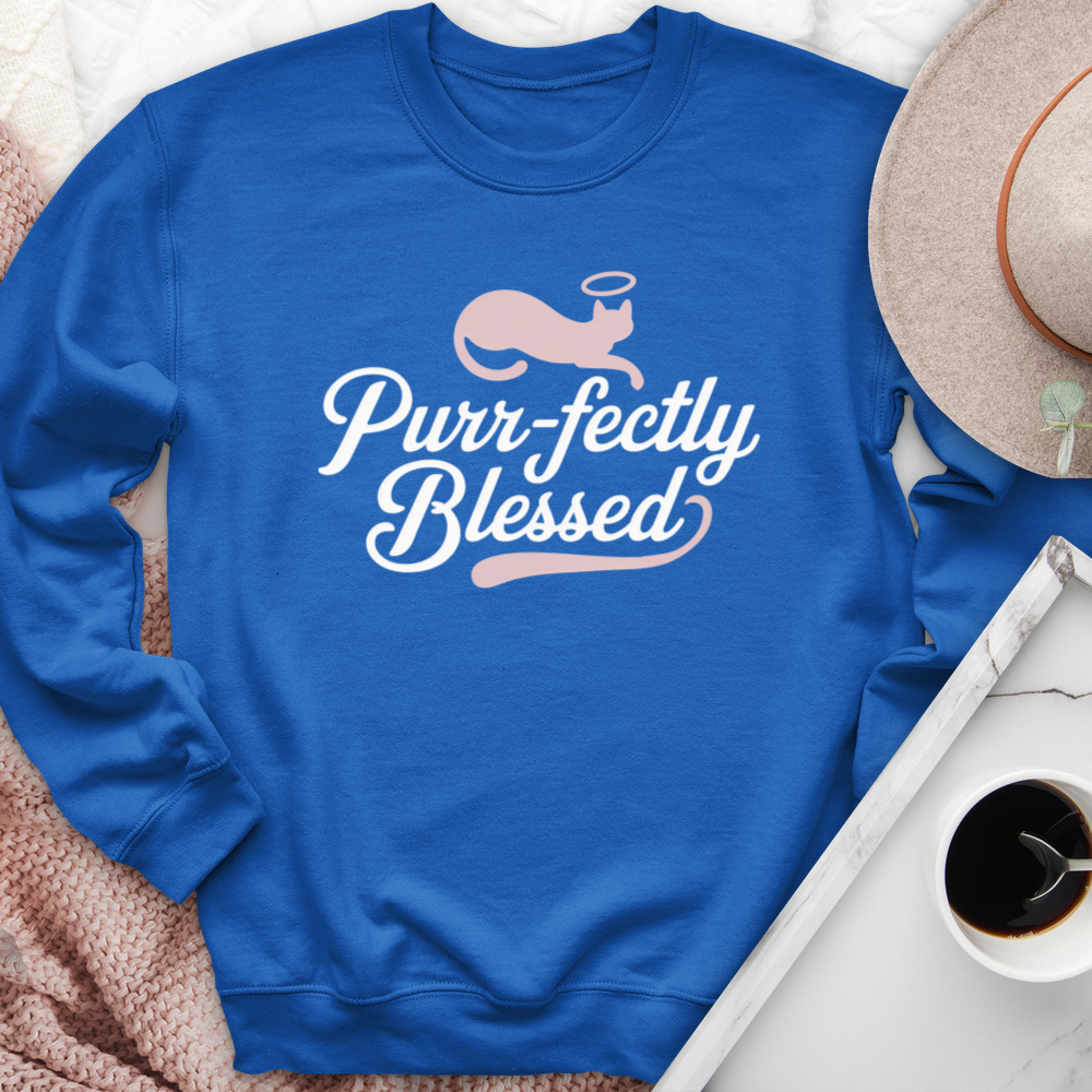 Purrfectly Blessed Cat Crewneck