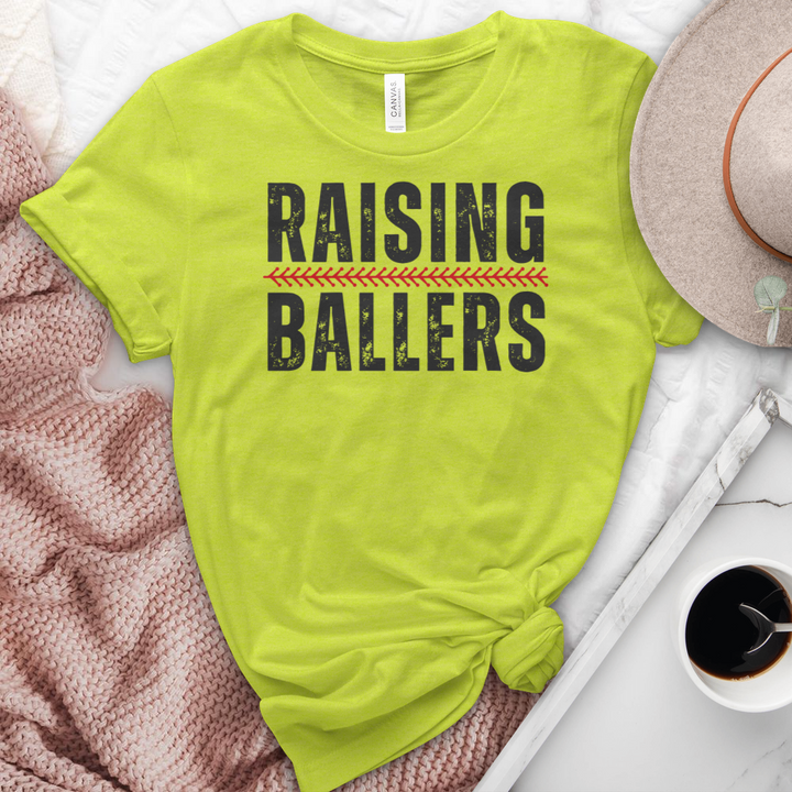 Raising Ballers Softball Heathered Tee