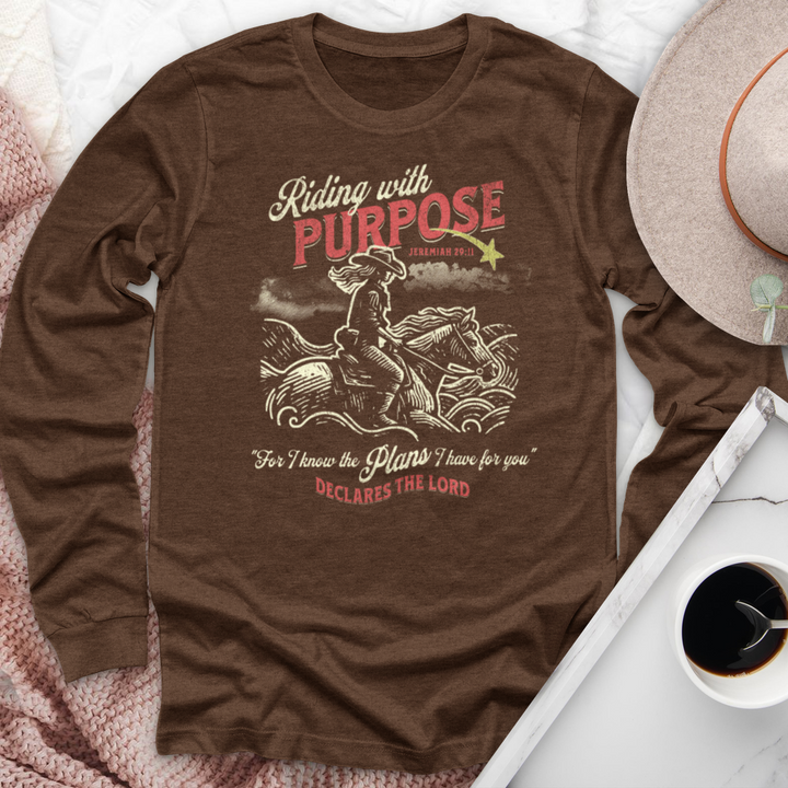 Riding With Purpose Horse Long Sleeve Tee