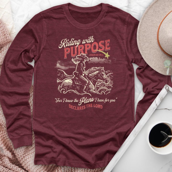 Riding With Purpose Horse Long Sleeve Tee
