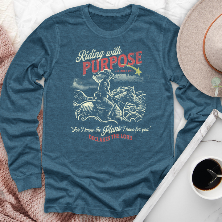 Riding With Purpose Horse Long Sleeve Tee