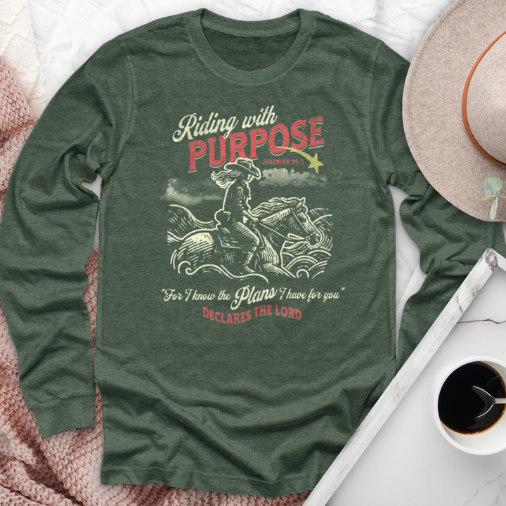Riding With Purpose Horse Long Sleeve Tee
