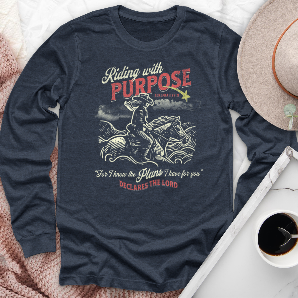 Riding With Purpose Horse Long Sleeve Tee