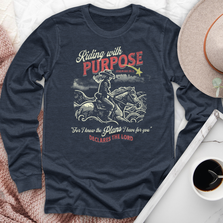 Riding With Purpose Horse Long Sleeve Tee