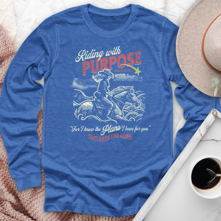Riding With Purpose Horse Long Sleeve Tee