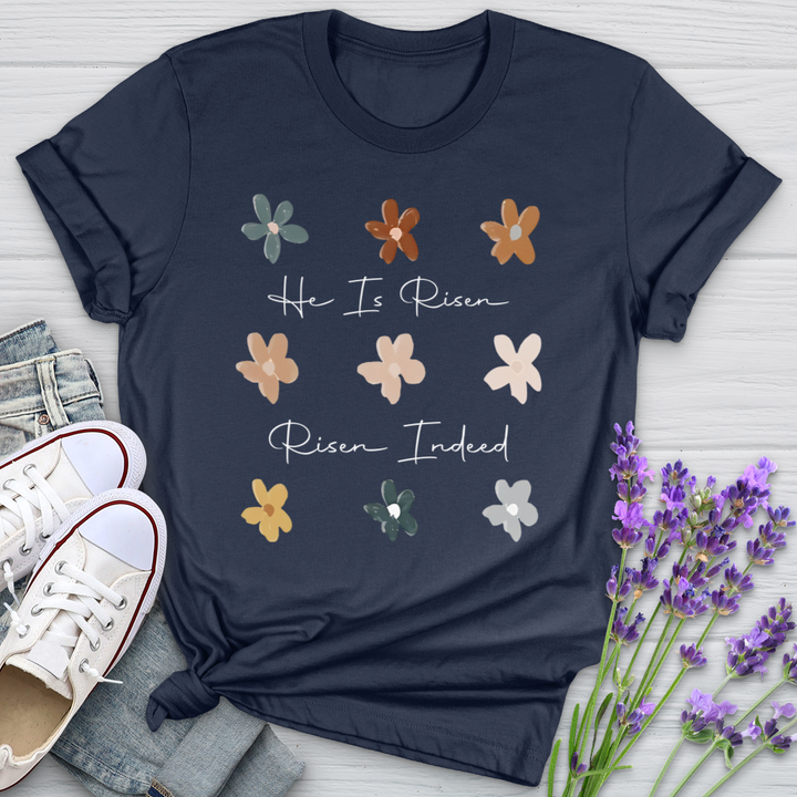 Risen Indeed Flower Pattern Softstyle Tee