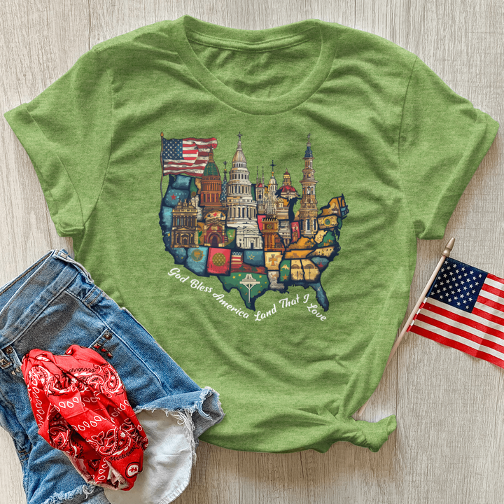 Sanctuary States Unity Heathered Tee