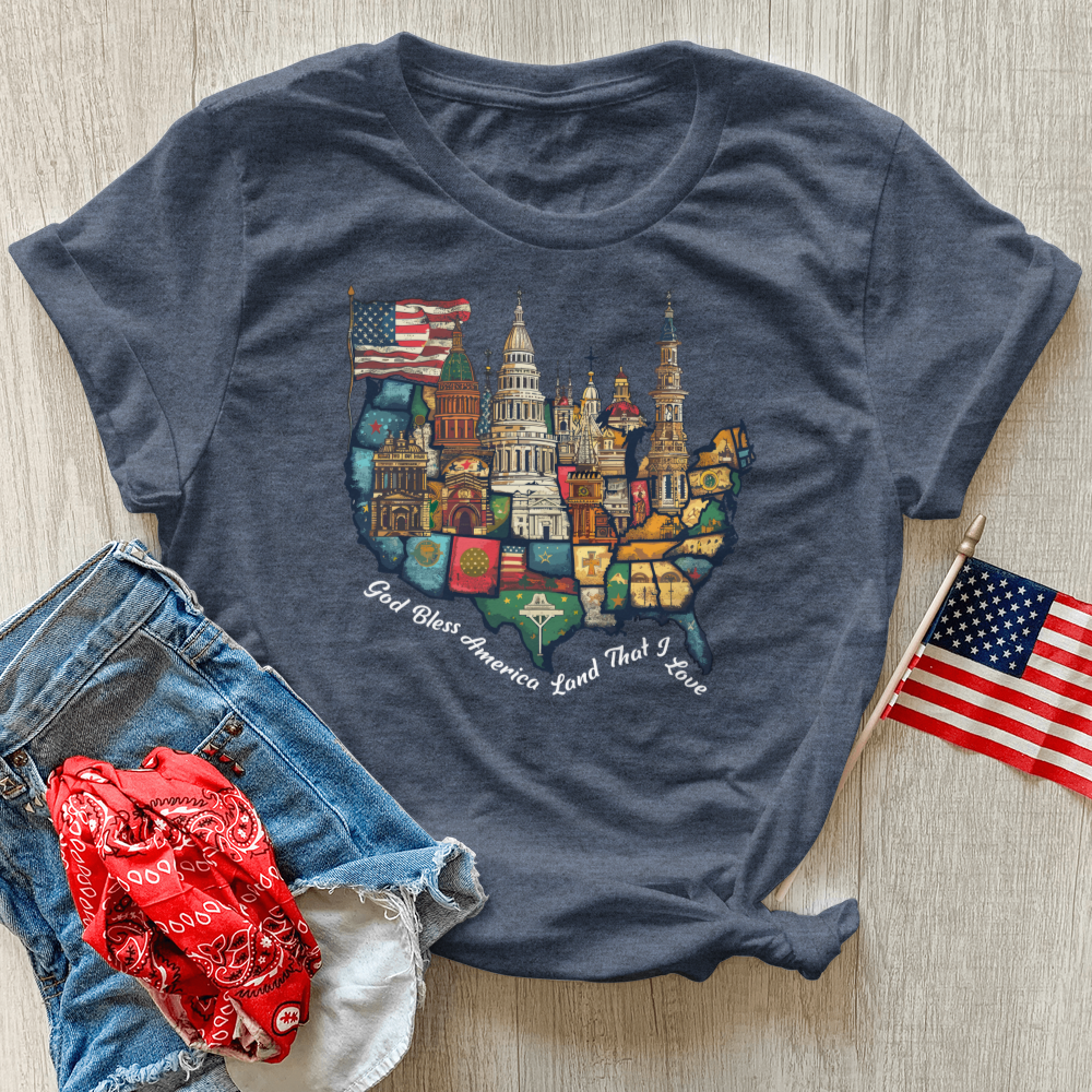 Sanctuary States Unity Heathered Tee