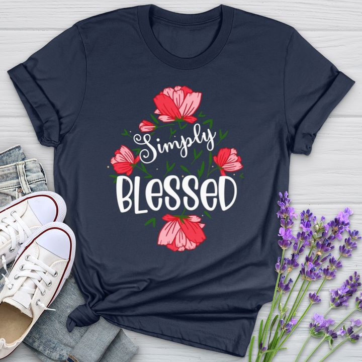 Simply Blessed Flowers Softstyle Tee