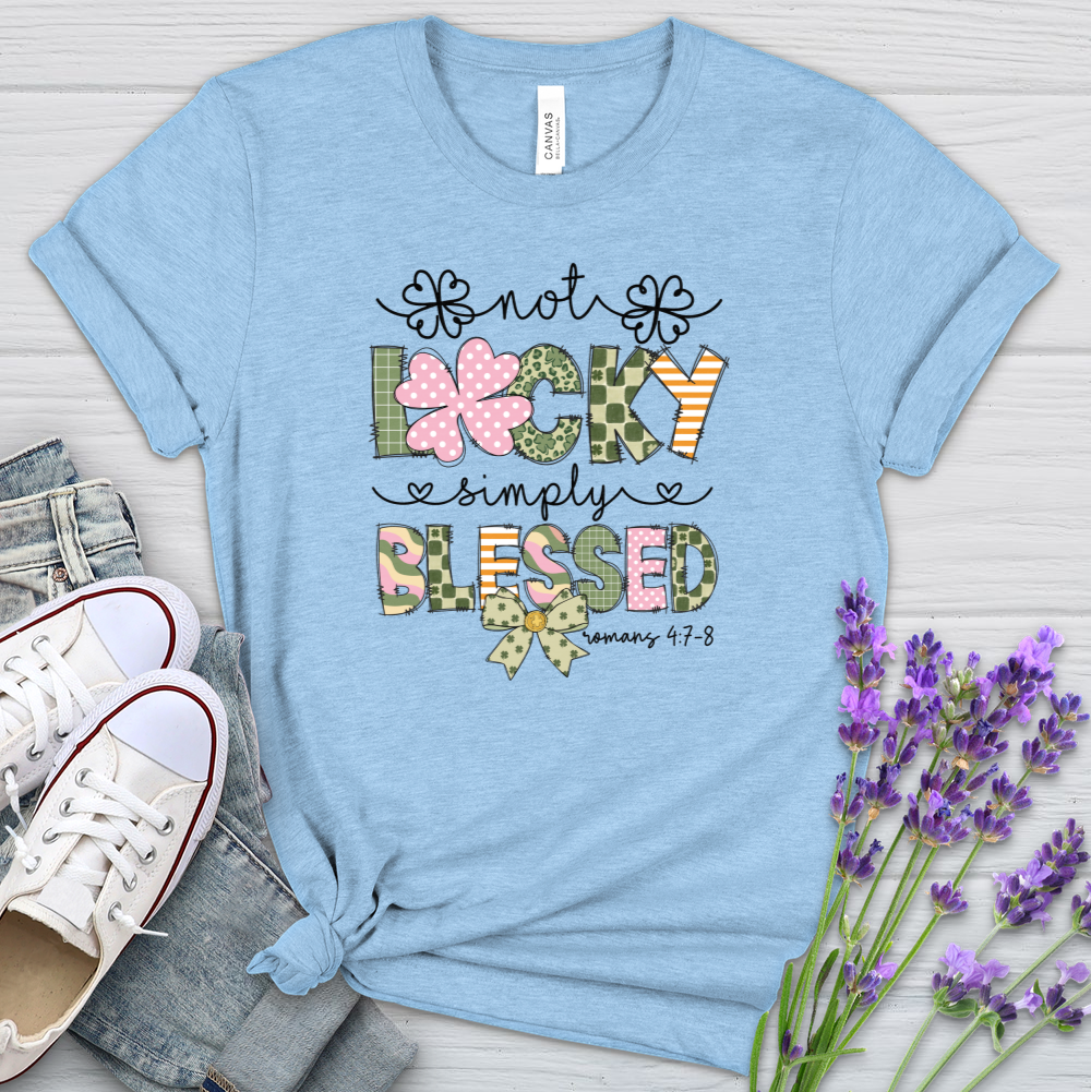 Simply Blessed St. Patrick's Day Heathered Tee