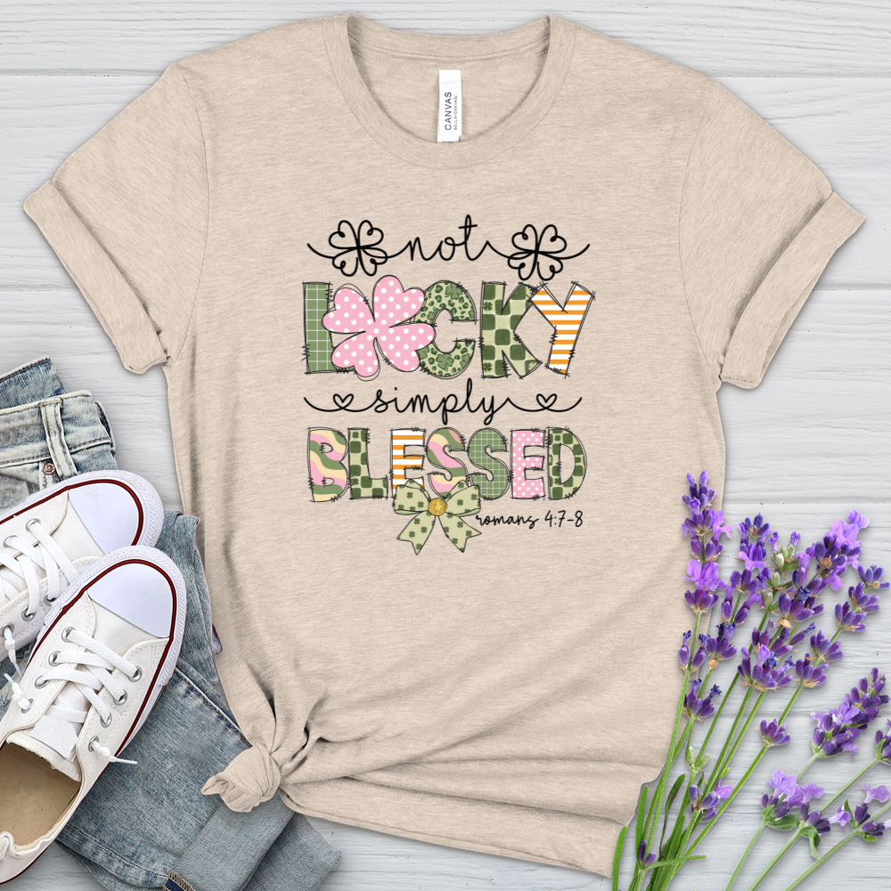 Simply Blessed St. Patrick's Day Heathered Tee