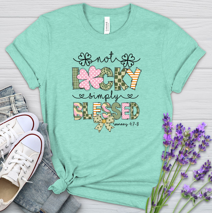 Simply Blessed St. Patrick's Day Heathered Tee