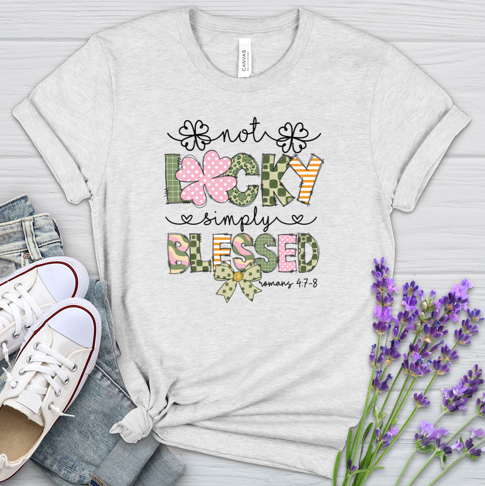 Simply Blessed St. Patrick's Day Heathered Tee