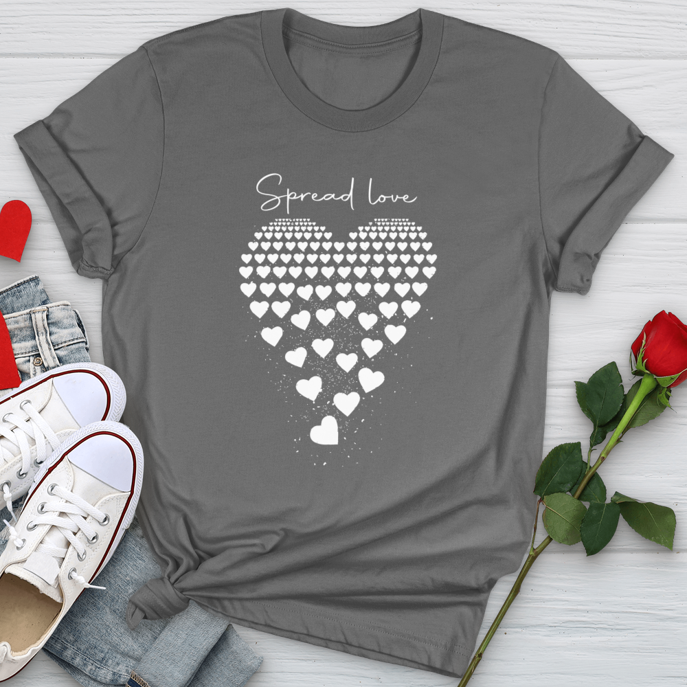 Spread Love Floating Hearts Softstyle Tee