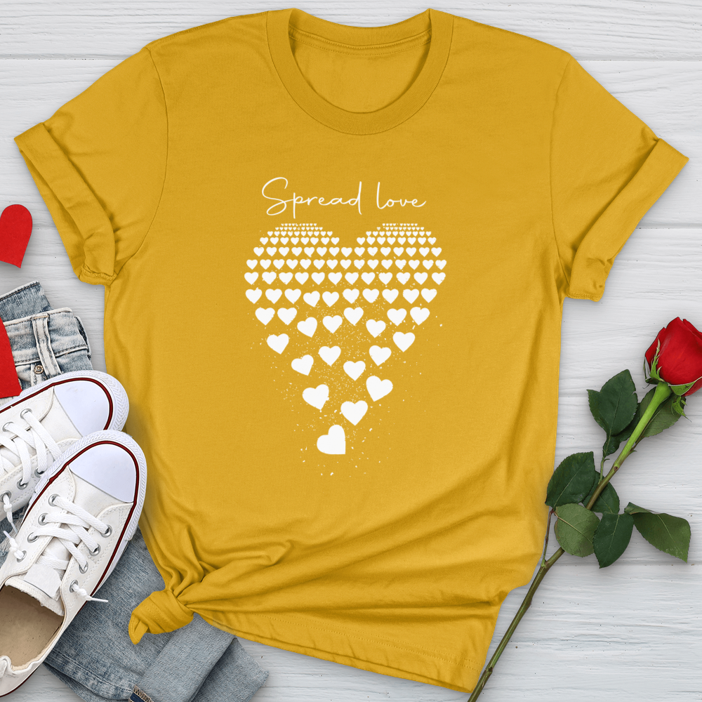 Spread Love Floating Hearts Softstyle Tee