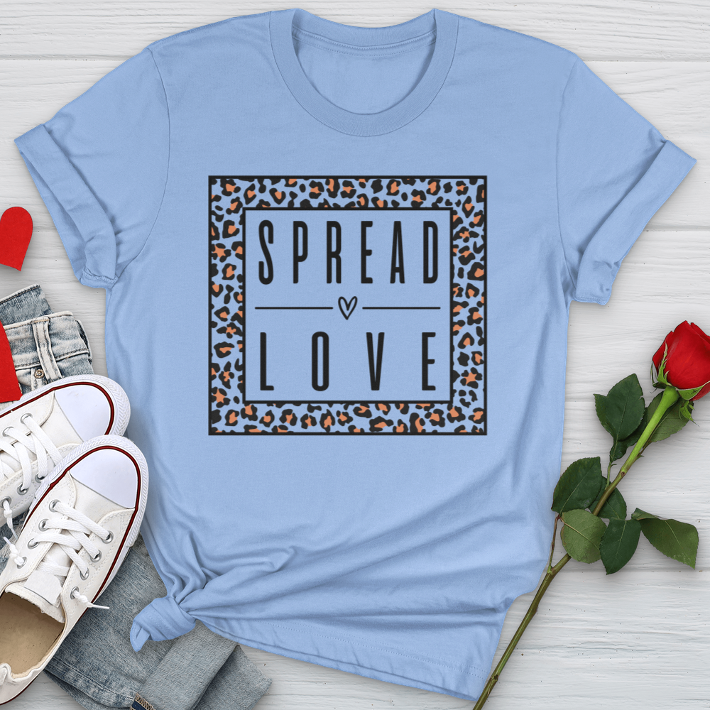 Spread Love Leopard Outline Softstyle Tee