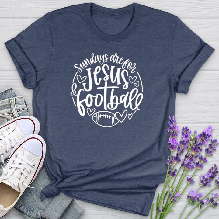 Sundays Are For Jesus & Football Softstyle Tee