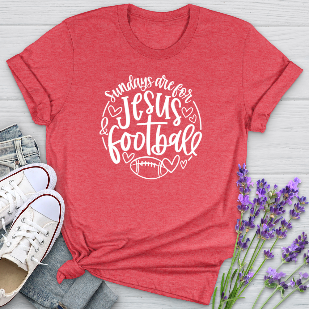 Sundays Are For Jesus & Football Softstyle Tee