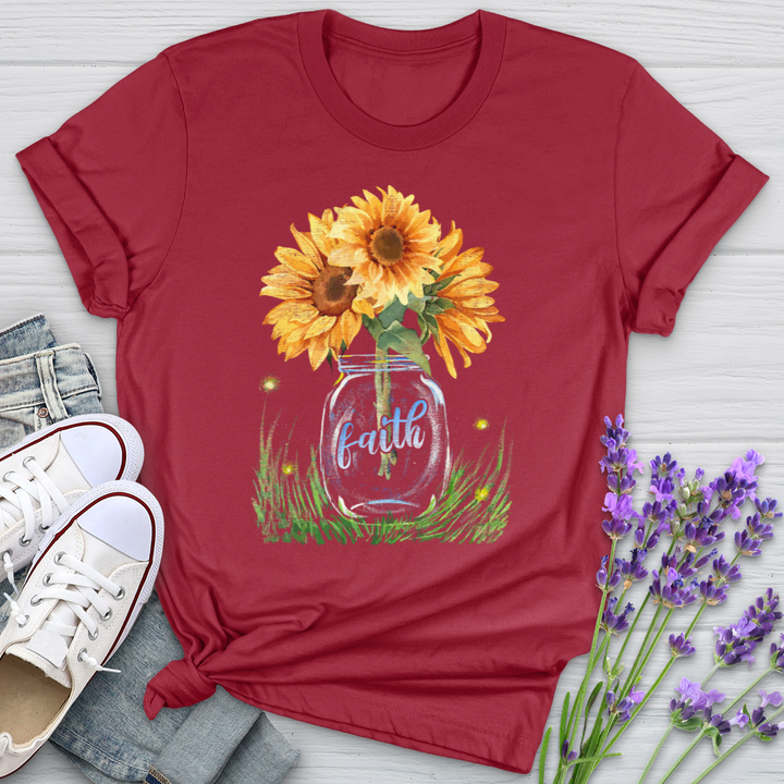 Sunflower Faith Jar Softstyle Tee