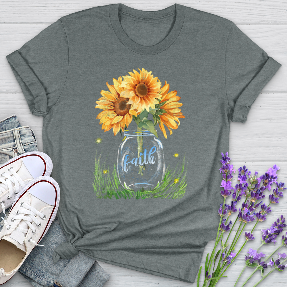 Sunflower Faith Jar Softstyle Tee